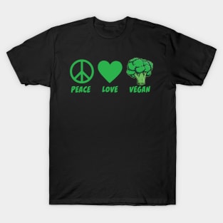 Peace Love Vegan T-Shirt